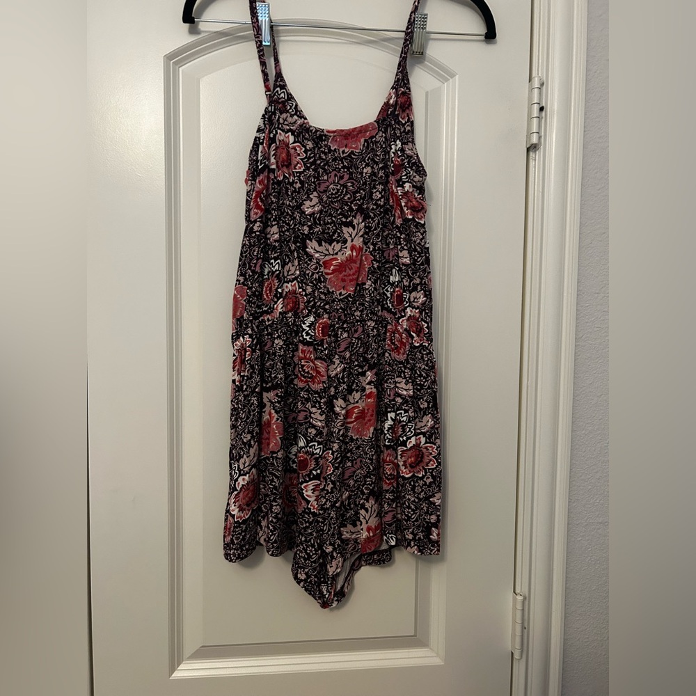 American Eagle Floral Cotton Romper